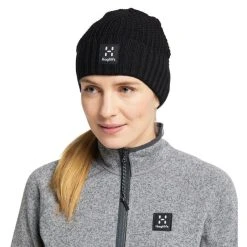 Grosses soldes ???? Haglöfs Lava Beanie - Bonnet ???? -Haglöfs Shop hagloefs lava beanie new bonnet true black 3