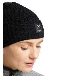 Grosses soldes ???? Haglöfs Lava Beanie - Bonnet ???? -Haglöfs Shop hagloefs lava beanie new bonnet true black 4
