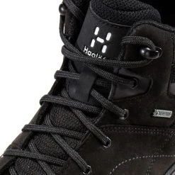 Vente flash ✨ Haglöfs Ridge Mid GT - Chaussures randonnée homme ???? -Haglöfs Shop hagloefs ridge mid gt chaussures randonnee homme true black 3