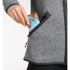 Grosses soldes ???? Haglöfs Risberg Jacket - Polaire femme ✨ -Haglöfs Shop hagloefs risberg jacket polaire femme concrete 4