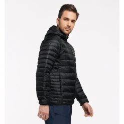 Remise ???? Haglöfs Roc Down Hood - Doudoune homme ❤️ -Haglöfs Shop hagloefs roc down hood doudoune homme true black 2
