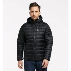 Remise ???? Haglöfs Roc Down Hood - Doudoune homme ❤️ -Haglöfs Shop hagloefs roc down hood doudoune homme true black 3