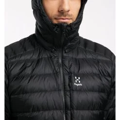 Remise ???? Haglöfs Roc Down Hood - Doudoune homme ❤️ -Haglöfs Shop hagloefs roc down hood doudoune homme true black 5