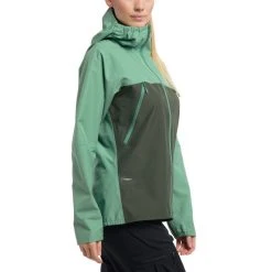 Meilleur prix ???? Haglöfs Spira Jacket - Veste imperméable femme ???? -Haglöfs Shop hagloefs spira jacket veste impermeable femme trail green fjell green 2